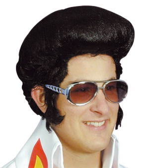 Elvis wig, black high