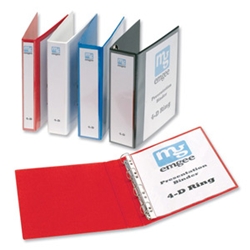 Emgee A4 25mm 2D Presentation Binders Blue (Pack