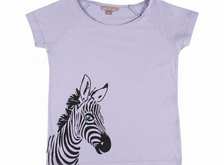 Zebra T-shirt Lavender `3 months,6 months,12