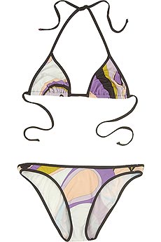 Emilio Pucci Gea print halter bikini