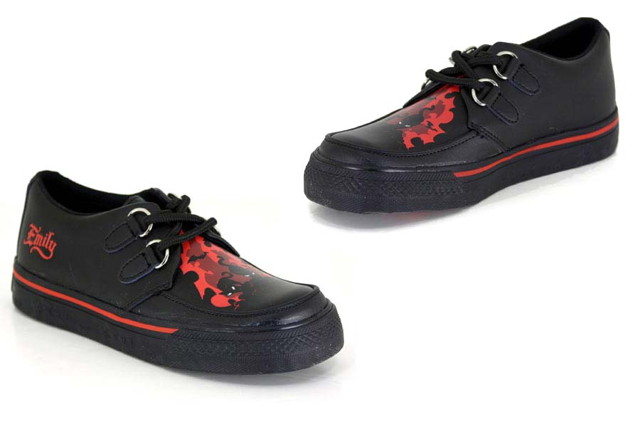 - 2 Ring Flame Kitty - Black / Red