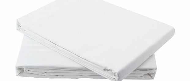 Emma Barclay Polycotton Percale Fitted Bunk Bed Sheet 180 Thread Count 2ft 6`` Childrens Bedding White