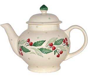 EMMA BRIDGEWATER Cherries Four Cup Teapot