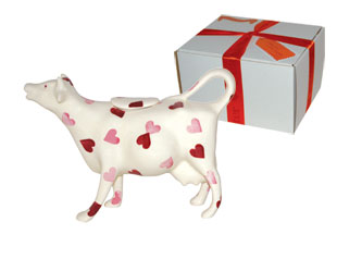 Emma Bridgewater Hearts Boxed Cow Creamer