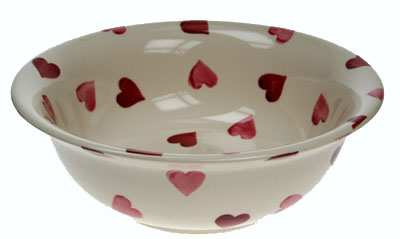 EMMA BRIDGEWATER Pink Hearts Cereal Bowl
