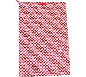 EMMA BRIDGEWATER Pink Hearts Tea Towel