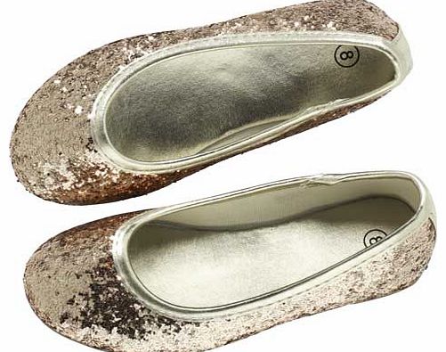 Emma Bunton Glitter Ballerina Shoe - Size 8