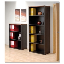 Emperial Bookcase with Black Trim Low