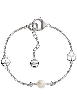 Ladies Silver and Pearl Logo