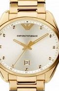Emporio Armani Ladies Tazio Champagne Gold Watch