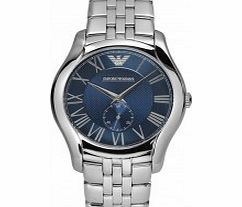Emporio Armani Mens New Valente Silver Steel Watch