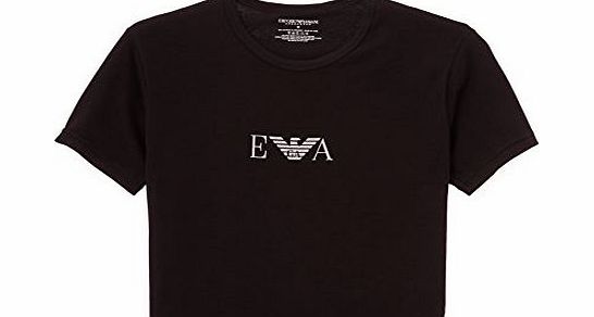 Emporio Armani Stretch BI-Pack Crew Neck T-shirt, Black (Nero), Small