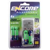 encore Fast Charger With 4 x 2500 mAh NiMH
