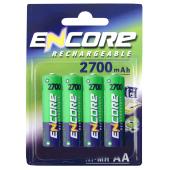 Encore Rechargeable 2700mAh Ni-MH AA Batteries