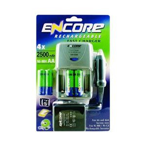 Encore Rechargeable Fast Charger EN0008   4 AA