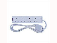 End Design 4-way 5m Surge Protected Power Ext.