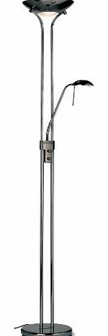 Mother And Child Floor Lamp With A Black Chrome Finish