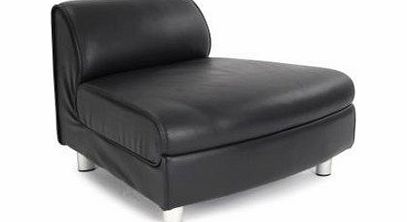 Enduro Leather Convex Modular Sectional Sofa Chair