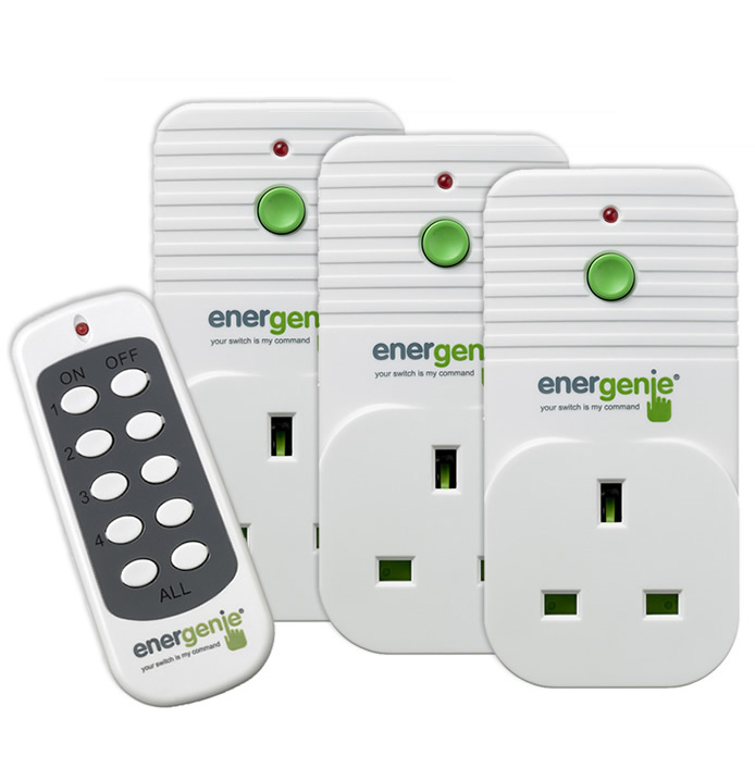 Energenie Remote Controlled Plug Sockets - 3 Pack