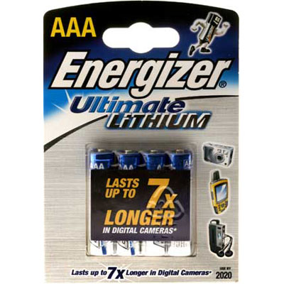 Energizer Ultimate Lithium AAA 4 Pack
