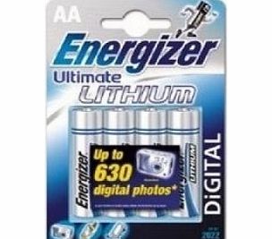 Energizer Ultimate Lithium Battery AA Size 4 Pack