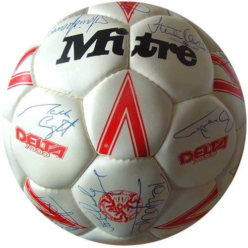 Ball fully signed by the 1990 World Cup squad