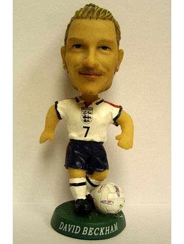 England Football Bobblehead David Beckham Doll Toy