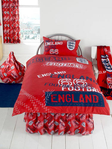England Football England Duvet Cover and Pillowcase `ed 66`Design Bedding