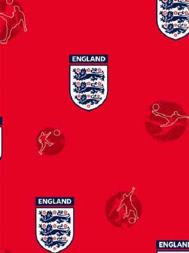 England Football England Red Curtains 54 drop