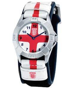 England Junior Velcro Strap Watch