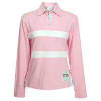 Rugby Applique Shirt - Pink - Long