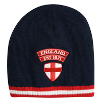 england Rugby Supporters Beanie - Navy/Red.