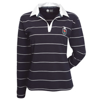 england Rugby Yarn Dyed Striped Rugby Shirt -