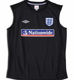 England Training Wear Umbro 2010-11 England Sleeveless Jersey (Black)