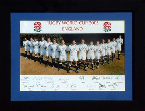 World Cup winners 2003 - Signed and framed presentation - WAS andpound;69.99