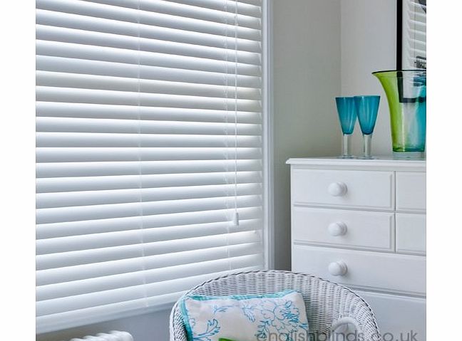 English Blinds 50mm Polar White - Made To Measure Wooden Blinds - Luxury Made to Measure