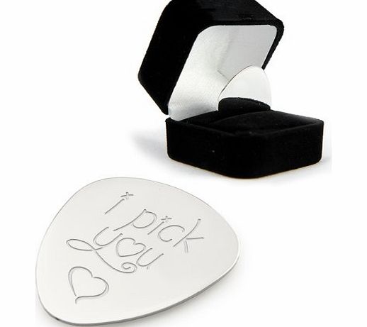 Engrave It Online I Pick You Design Guitar Plectrum / Pick YOUR MESSAGE ENGRAVED FREE ON REVERSE