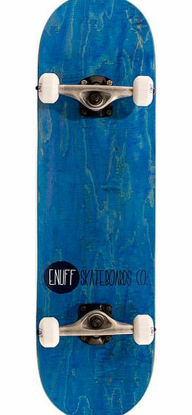 Enuff Logo Stain Blue Skateboard - 7.75 inch
