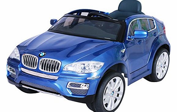 Blue Kids BMW X6 Licensed 12v Electric / Battery Ride on Car / Jeep