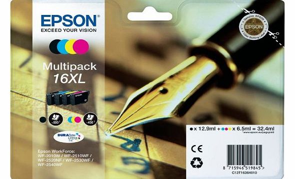16XL Series Multi Pack Ink Cartridges - Multicoloured