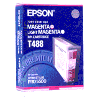 Epson C13T488011 OEM 2-Tone Magenta Inkjet Cartridge