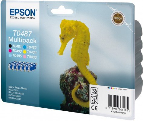 Epson Genuine Epson Multipack T0487 Ink Cartridge -