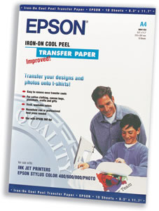 Epson Iron-On Transfer Media for Inkjet Printer