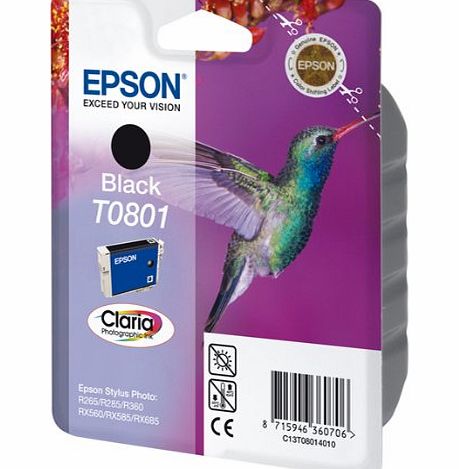 Epson Original T0801 Claria Black Ink Cartridge