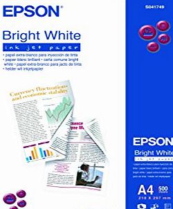 Epson S041749 A4 Bright White Inkjet Paper (500 Sheets)