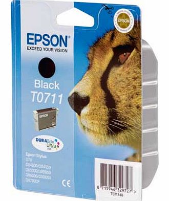 Epson T0711 Cheetah Black Ink Cartridge