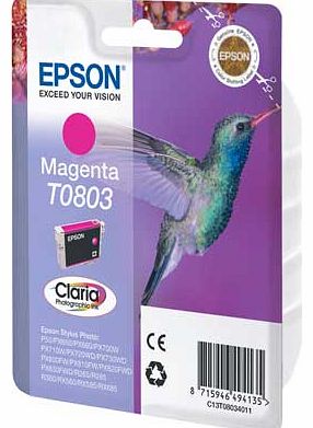 Epson T0803 Hummingbird Standard Ink Cartridge -