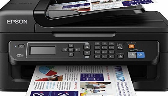 Epson WorkForce WF-2630 Compact 4-in-1 Printer with Wi-Fi and features for home offices - Black