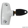 Era White Snap Lock For Wooden Windows With Cut