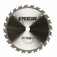 ERBAUER TCT Circular Saw Blade 24T 184x16mm